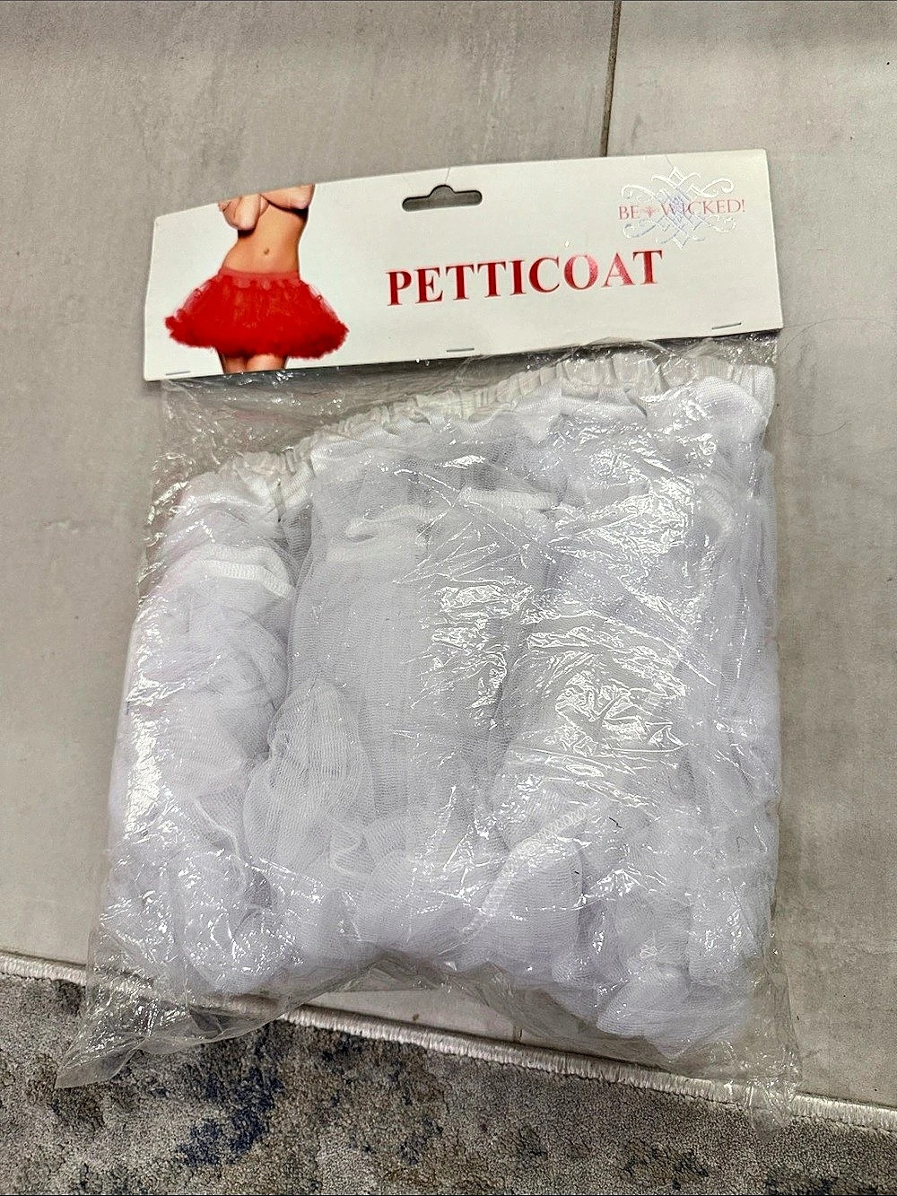 Be Wicked Petticoat White NWT